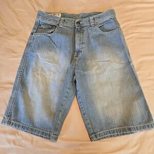 Southpole Shorts Mens Size 36 Blue Jean Loose Baggy Casual Y2K Cotton Grunge